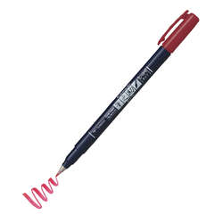 Tombow - Tombow Fudenosuke Brush Pen Fırça Uçlu Kalem 25 Red