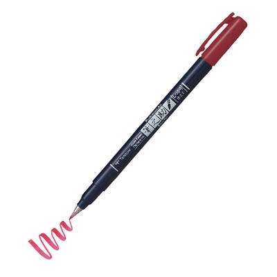 Tombow Fudenosuke Brush Pen Fırça Uçlu Kalem 25 Red