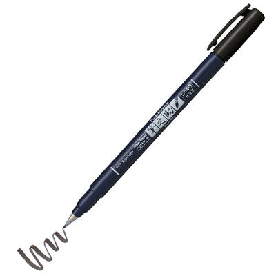 Tombow Fudenosuke Brush Pen Fırça Uçlu Kalem 38 Black