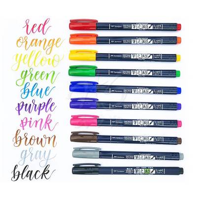 Tombow Fudenosuke Brush Pen Fırça Uçlu Kalem