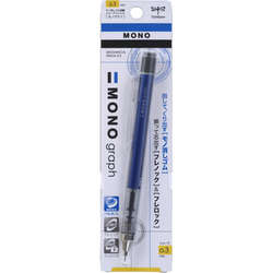 Tombow - Tombow Mono Graph Zero 0.3mm Mekanik Uçlu Kalem Mavi (1)