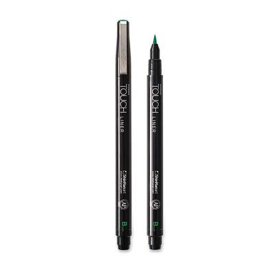 Touch Liner Brush Green Deep Fırça Uçlu Kalem B