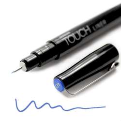 Touch - Touch Liner Renkli Çizim Kalemi 0,1mm Blue