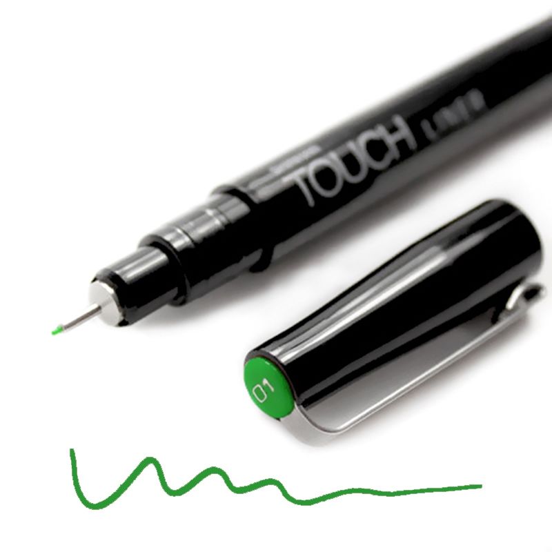 Touch Liner Renkli  Çizim Kalemi 0,1mm Deep Green