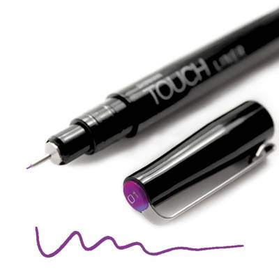 Touch Liner Renkli Çizim Kalemi 0,1mm Purple