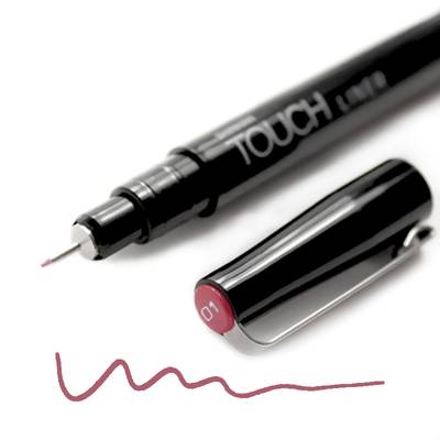 Touch Liner Renkli Çizim Kalemi 0,1mm Wine Red