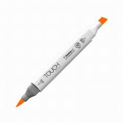 Touch - Touch Twin Brush Marker F122 Fluorescent Orange