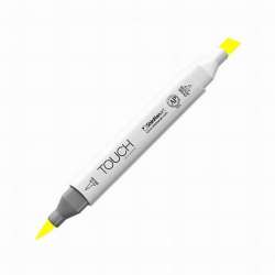 Touch - Touch Twin Brush Marker F123 Fluorescent Yellow