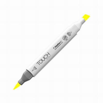 Touch Twin Brush Marker F123 Fluorescent Yellow