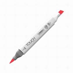 Touch - Touch Twin Brush Marker R12 Coral Red