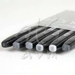 Touch - Touch Twin Marker Kalem 6lı Set Grey Tones (1)