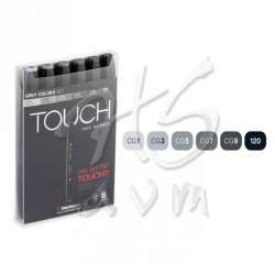 Touch - Touch Twin Marker Kalem 6lı Set Grey Tones