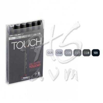 Touch Twin Marker Kalem 6lı Set Grey Tones
