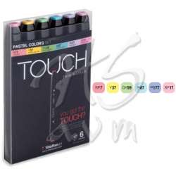 Touch - Touch Twin Marker Kalem 6lı Set Pastel Tones