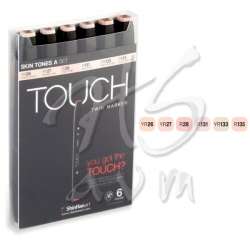 Touch - Touch Twin Marker Kalem 6lı Set Skin Tones A