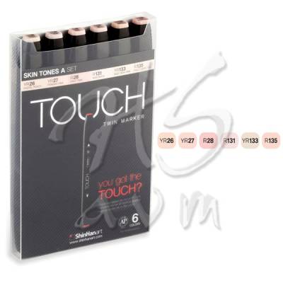 Touch Twin Marker Kalem 6lı Set Skin Tones A