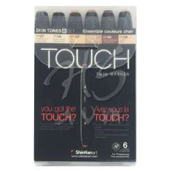 Touch - Touch Twin Marker Kalem 6lı Set Skin Tones B
