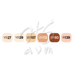 Touch - Touch Twin Marker Kalem 6lı Set Skin Tones B (1)