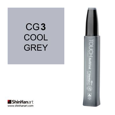 Touch Twin Marker Refill İnk 20ml CG3 Cool Grey