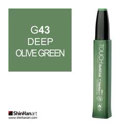 Touch - Touch Twin Marker Refill İnk 20ml G43 Deep Olive Green