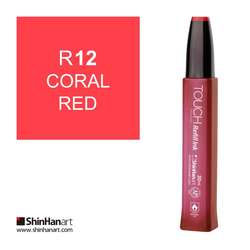 Touch - Touch Twin Marker Refill İnk 20ml R12 Coral Red