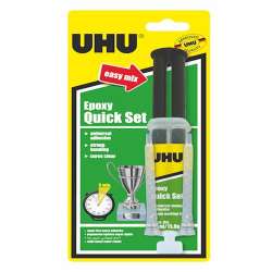 Uhu - Uhu Epoxy Quick Set – Kolay Karışım İçin Şırınga Ambalaj (Uhu37545)