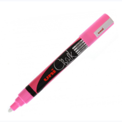 Uni - Uni Chalk Marker Wet Wipe Fluo Pink 1.8 - 2.5 mm