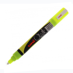 Uni - Uni Chalk Marker Wet Wipe Fluo Yellow 1.8-2.5mm
