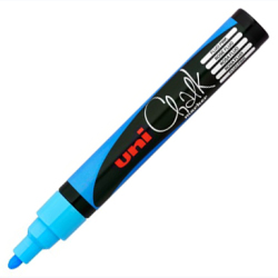 Uni - Uni Chalk Marker Wet Wipe Light Blue 1.8-2.5mm