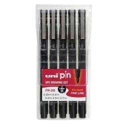 Uni - Uni Pin Fine Line Teknik Çizim Kalemi Seti 5li