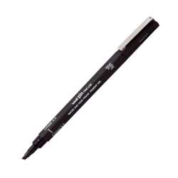 Uni - Uni Pin Kesik Uçlu Kaligrafi Kalemi Siyah 3.0mm