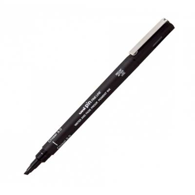 Uni Pin Kesik Uçlu Kaligrafi Kalemi Siyah 3.0mm