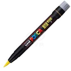 Posca - Uni Posca Fırça Uçlu Marker PCF-350 Sarı