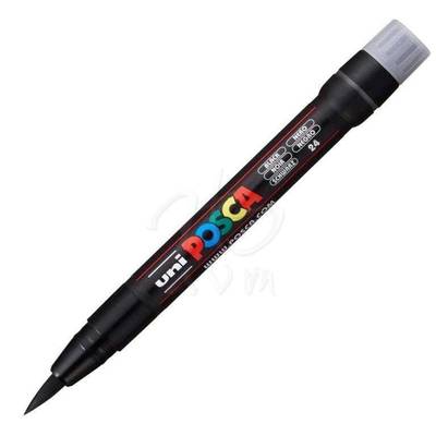 Uni Posca Fırça Uçlu Marker PCF-350 Siyah