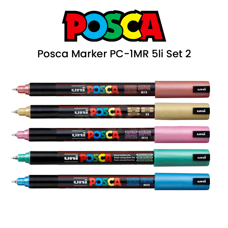 Uni Posca Marker Pc-1mr 5li Set 2