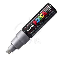 Posca - Uni Posca Marker PC-8K 8.0mm Silver