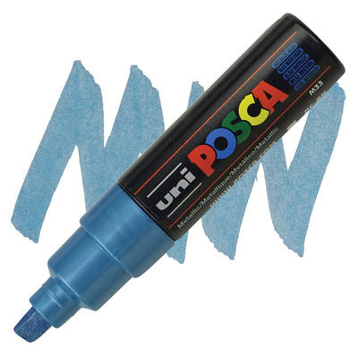 Uni Posca Marker PC-8K 8.0mm Metallic Blue