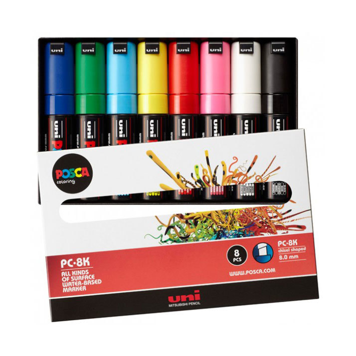 Uni Posca Pc-8k (8mm) 8li Set