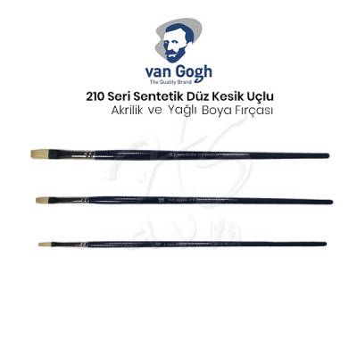 Van Gogh 210 Seri Beyaz Kıl Düz Kesik Uçlu Fırça