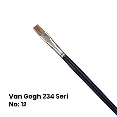 Van Gogh 234 Seri Öküz Kulağı Kılı Düz Kesik Uçlu Fırça No 12