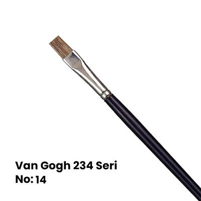 Van Gogh 234 Seri Öküz Kulağı Kılı Düz Kesik Uçlu Fırça No 14