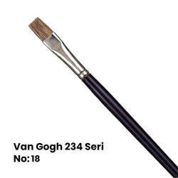 Van Gogh - Van Gogh 234 Seri Öküz Kulağı Kılı Düz Kesik Uçlu Fırça No 18