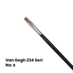 Van Gogh - Van Gogh 234 Seri Öküz Kulağı Kılı Düz Kesik Uçlu Fırça No 8