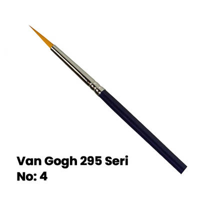 Van Gogh 295 Seri Sentetik Yuvarlak Uçlu Fırça No 4