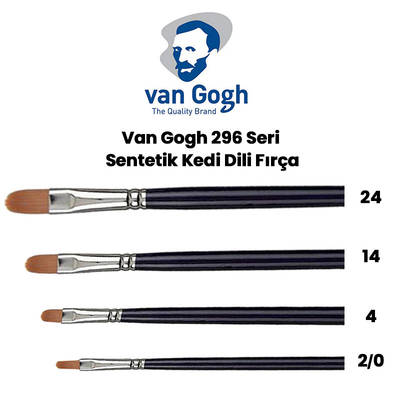 Van Gogh 296 Seri Sentetik Kedi Dili Fırça