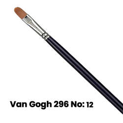 Van Gogh - Van Gogh 296 Seri Sentetik Kedi Dili Fırça No 12