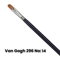 Van Gogh - Van Gogh 296 Seri Sentetik Kedi Dili Fırça No 14