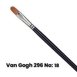 Van Gogh - Van Gogh 296 Seri Sentetik Kedi Dili Fırça No 18