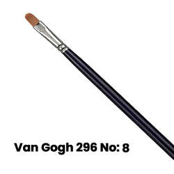 Van Gogh - Van Gogh 296 Seri Sentetik Kedi Dili Fırça No 8