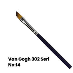 Van Gogh - Van Gogh 302 Seri Sentetik Yan Kesik Uçlu Fırça No 14